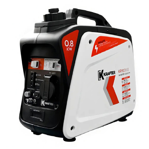 Generador Monofásico Inverter Krafter KR1000IG 800W Gasolina